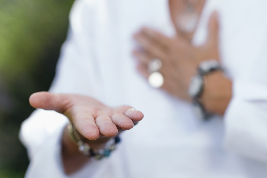 Giving Ability Meditation, Hands Gesture